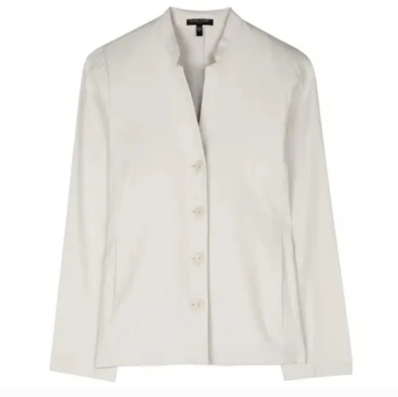 Eileen Fisher Jackets & Blazers - Eileen Fisher sueded  cotton tencel jacket SZ XL